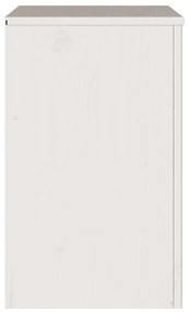 Criado-mudo vidaXL "DRAMMEN" Branco 45x35x56 cm Madeira Sólida de Pinh