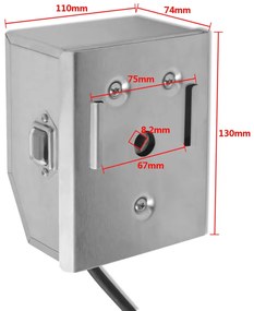 Espeto Rotisserie de churrasqueira + motor profissional de aço 1200 mm