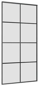 Porta desliz. c/ conj. ferragens 102,5x205cm vidro ESG/alumínio
