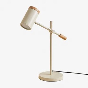 Lâmpada De Mesa Direccionável Em Ferro Amaranto Tapioca Bege - Sklum