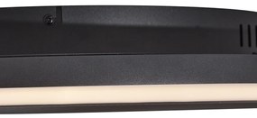 Plafon de design preto com feltro incluindo LED regulável em 3 níveis - Xavi Felt Design