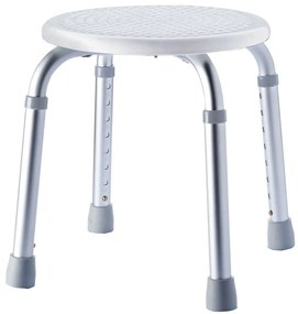 421608 RIDDER Banco de casa de banho redondo 110 kg branco A00603101