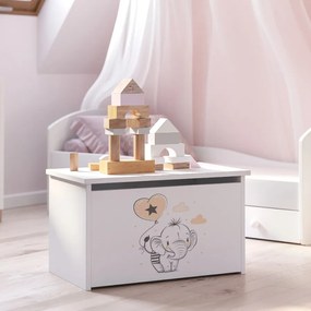 Báu de brinquedos branco Daria - elefante