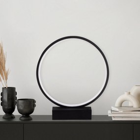 Candeeiro de Mesa Halka – Preto – 30x35x9 cm