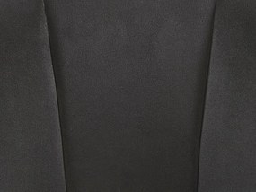 Poltrona de veludo preto ALBY Beliani