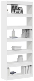 Gabinete de Livros/Divisor de Ambiente Branco 80x30x198 cm