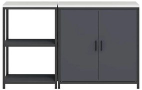 Conjunto de Armazenamento de Cozinha 2 pcs Antracite