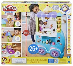 Jogo de Plasticina Play-doh Giant Ice Cream Truck 25 Peças Gelado