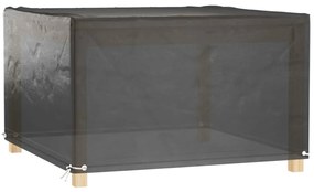 Capas p/ mobília de jardim 2 pcs 8 ilhós 125x125x75 cm quadrado