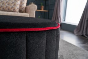 Pouffe Rose – Antracite e Rosa – 40x40x40 cm
