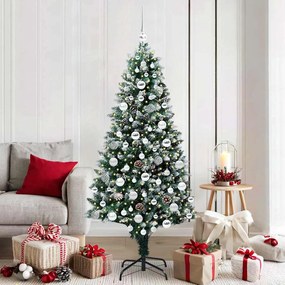 vidaXL Árvore de Natal Artificial Verde 180 cm PVC, Aço e Plástico