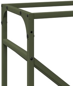 Suporte para lenha aço laminado a frio verde azeitona