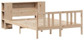 Cama com estante sem colchão 120x200 cm pinho maciço