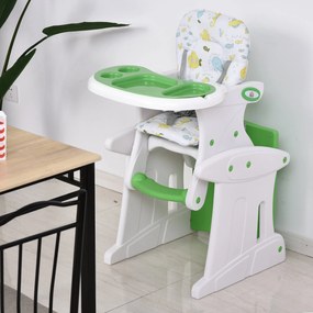 Cadeira para bebês acima de 6 meses 3 posições ajustáveis Acolchoado Verde
