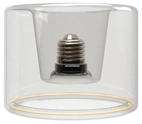 Lâmpada LED Transparente Linha Fantasma Donut Embutido 120x90 6W 500Lm E27 2200K Regulável - G03