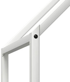 Suporte para lenha 60x25x90 cm aço laminado a frio branco