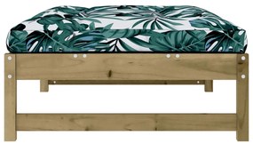 Apoio de pés para jardim 120x80 cm pinho impregnado