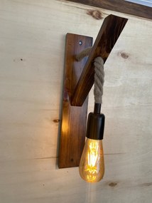 Candeeiro de Parede Ahsap – Nogueira – 23 x 9 x 45 cm