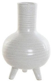 Vaso DKD Home Decor Cerâmica Branco (13,5 x 13,5 x 20,5 cm)