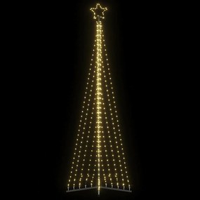 vidaXL LED Árvore de Natal 495 LEDs Branco Quente 300,5 cm