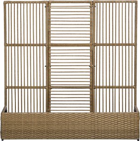 Outsunny Suporte para plantas com treliça recipiente retangular inferior em resina trançada e aço dim. 103L x 29l x 103H cm | Aosom Portugal