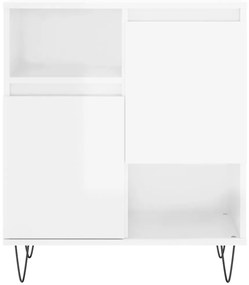 Aparador 60x35x70 cm derivados de madeira branco brilhante