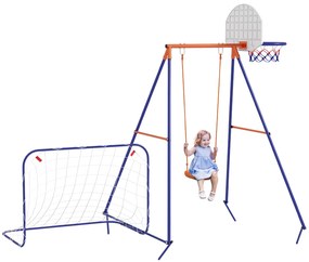 Baloiço Infantil 3 em 1 Baloiço para Crianças de 3-8 Anos com Tabela d