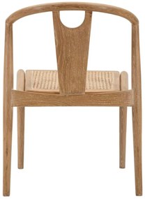 Cadeira Japan - Set 2 Peças – 56x53x76 cm – Madeira e Rattan – Design