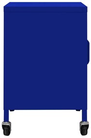 Armário de arrumação aço 60x35x56 cm azul-marinho