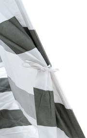 Tenda de brincar Esna às riscas 155 x 120 x 120 cm Cinzento