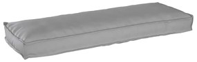 vidaXL Almofada de Palete para Banco Cinza 120 x 40 x 8 cm em Tecido Oxford