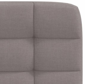 Cadeiras de jantar 6 pcs tecido cinzento-acastanhado