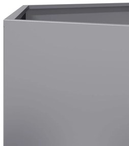 Vasos floreiras jardim 2 pcs hexagonal 46x40x45cm aço galvaniz.