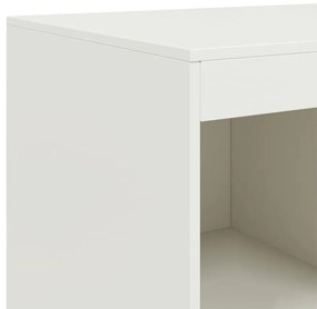 Aparador alto 67x39x95 cm aço branco