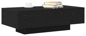 Mesa de Centro vidaXL Preto Carvalho 100x30x36,5 cm Madeira Engenharia