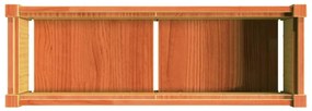 Vasos/floreiras de jardim 2 pcs pinho maciço castanho cera