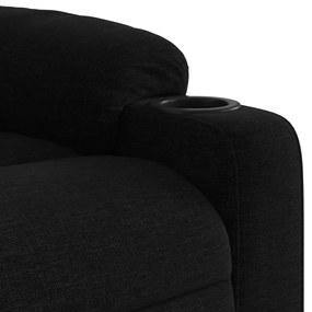 Poltrona reclinável de massagens elétrica tecido preto