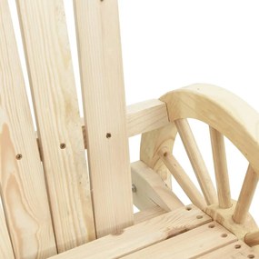 Cadeiras Adirondack para jardim 4 pcs madeira de abeto maciça