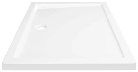 Base de chuveiro retangular 70x100 cm ABS branco