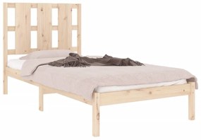 Estrutura de cama 90 x 200 cm pinho maciço