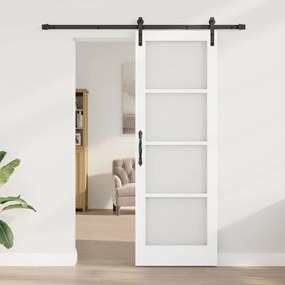 Porta Deslizante com Conjunto de Ferragens "ORKDAL" Madeira Sólida Bra