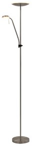 vidaXL Candeeiro de pé alto 16 W 180 cm prateado