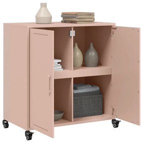 Aparador 68x39x72 cm aço rosa