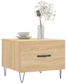 Mesa de centro 50x50x40 cm derivados de madeira carvalho sonoma