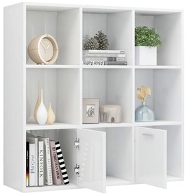 Estante 98x30x98 cm derivados de madeira branco brilhante