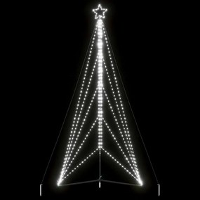 vidaXL LED Árvore de Natal 615 LEDs Branco Frio 404,5 cm