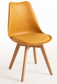 Pack 4 Cadeiras Synk Basic - Mostarda