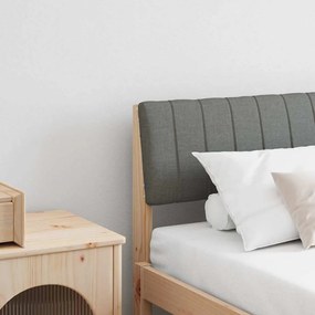 vidaXL Cabeceira estofada Cinza Escuro 180 cm