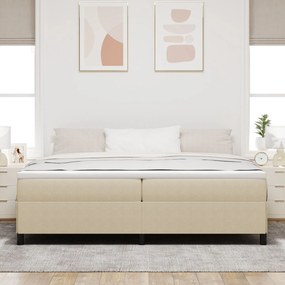 Estrutura de Cama vidaXL Verde Claro Cinza 200x200 cm Tecido Canelado