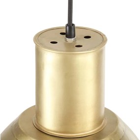 Candeeiro suspenso redondo 25 W 28,5 cm E27 bronze